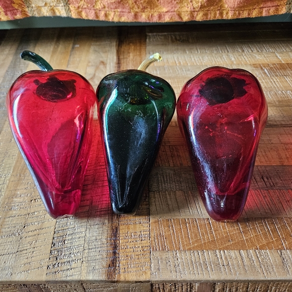 Glass peppers hand blown - Picture 8 of 10